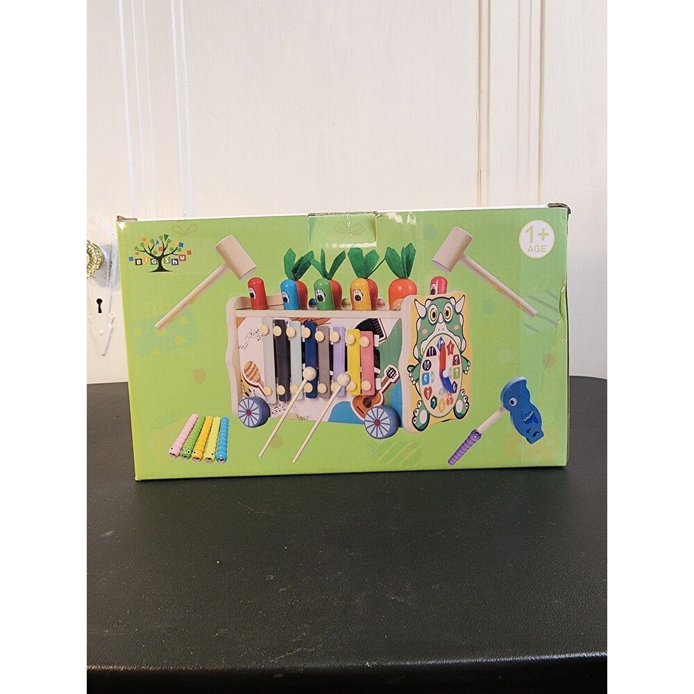 NEW BIGSHU 10-in-1 Toddler Montessori Wooden Preschool Educational Learning Toys